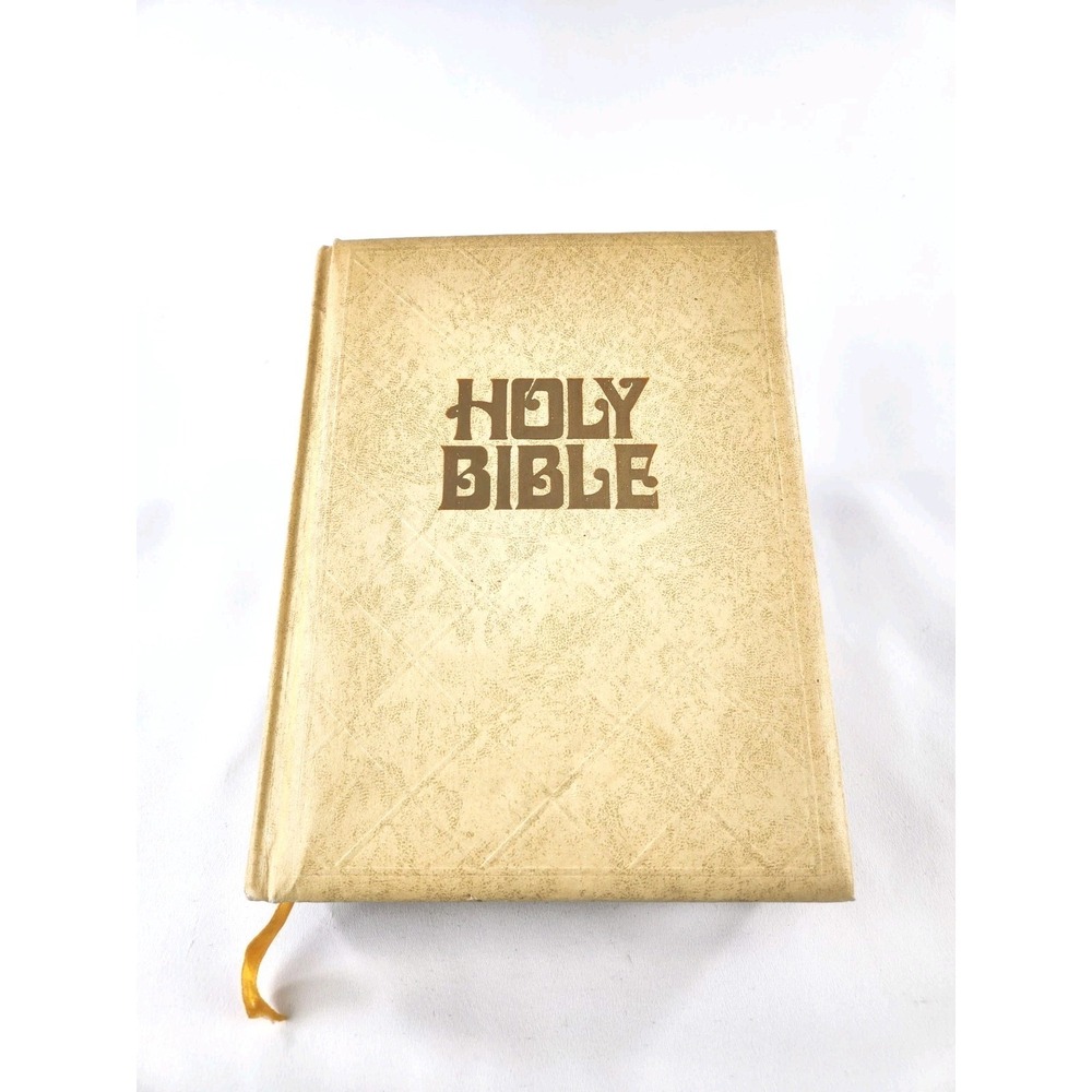 Vintage 1969 Holy Bible KJV King James Red Letter Reference‎ Version Illustrated